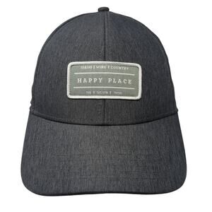 Happy Place Idaho Wine Country Baseball Cap Gray One Size Adjustable Mercantile